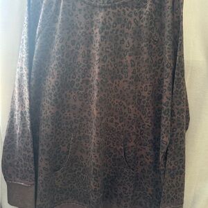 Maurices Brown Leopard Print Sweatshirt